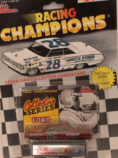 1992 Cale Yarborough NASCAR Diecast 06 Ford Galaxie 1:64 Racing Champions Collectors Series 1